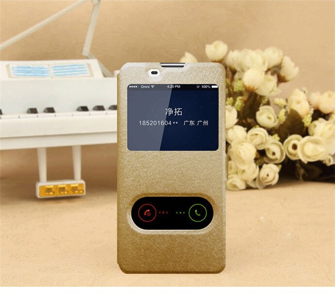 For Huawei Honor 4C Pro / TIT-AL00 HuaweiY6 Pro / TIT-L01 5.0" Case View Window Flip Cover Holder Stand Phone Cases on 4c Pro