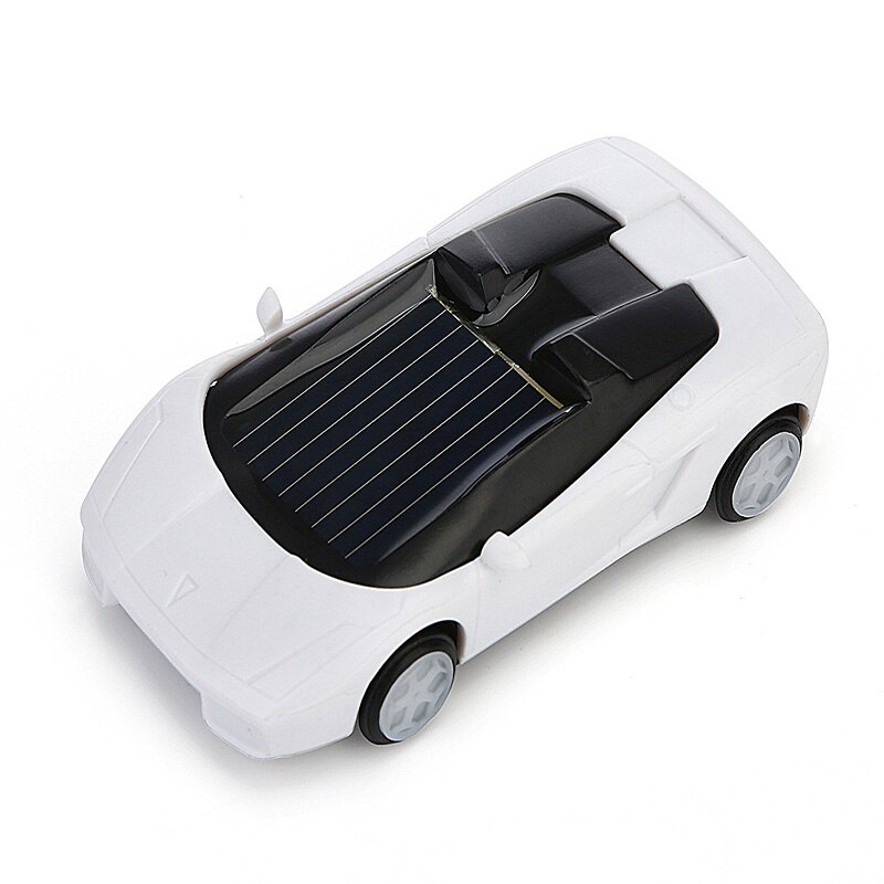 Solar Racing Car Mini Plastic Solar Power Insect Toy Children's Toys For Children Kids Educational Novelty Toys: White