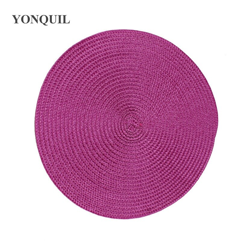 Base fascinator redonda feminina de 15cm, chapéu para casamento e noiva, acessório para cabelo faça você mesmo: ROXO