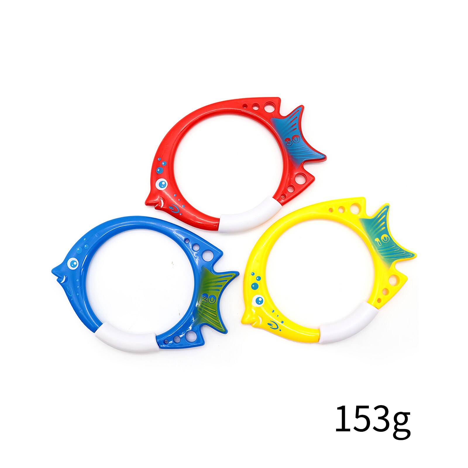 3 Pcs Vis Ring Speelgoed Vis Cirkel Speelgoed Zwembad Water Zwemmen Praktijk Tool Duiken Cirkel Grijper Speelgoed Vis Vormige