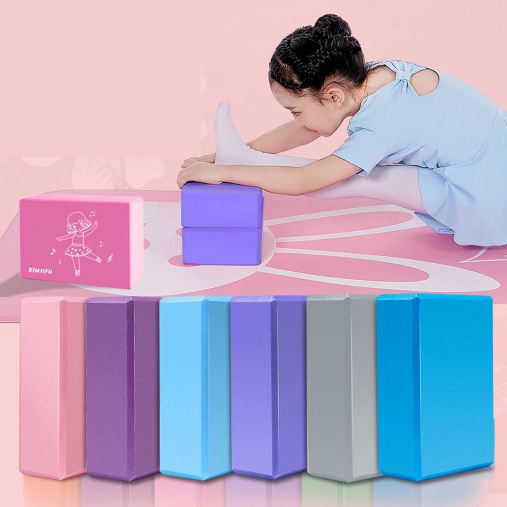 Yoga block barn dans nybörjare skum tegel träning träning hem gym träning yoga pilates för träning fitness body building
