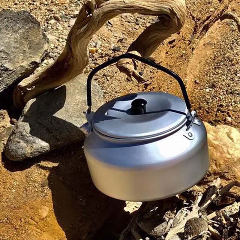 Bollitore da esterno 0.8L Camp bollitore per caffè teiera bollitore in alluminio pentole attrezzatura da campeggio all'aperto prevenzione dei problemi di arrampicata