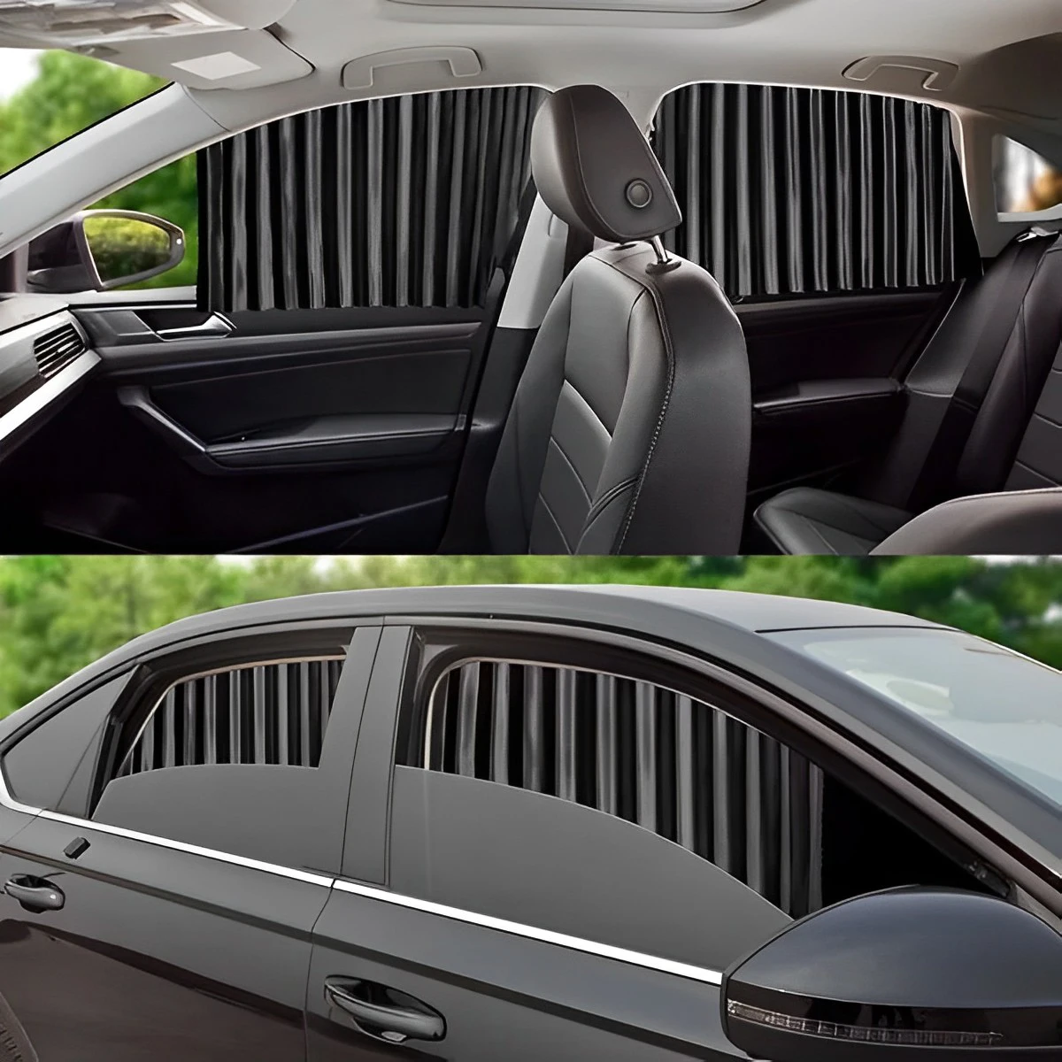 2 STUKS Magnetische Auto Zonnescherm Gordijn Auto Venster Zonnescherm Privacy Zon UV Bescherming Venster Schild Auto-interieur Accessoires