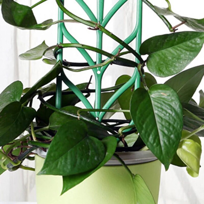 Groen Plastic Plant Klimrek Mini Frame Tuinieren Tool Diy Kunstmatige Plant Bloem Beugel Tuin Gereedschap