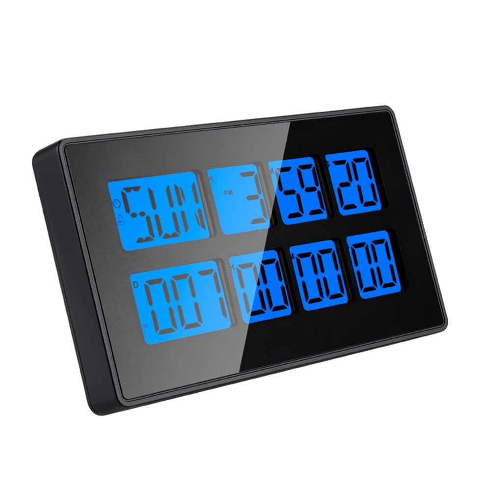 Multifunction Dual Channel Timer Digital Kitchen Timer Incubation Timepiece Alarm Clock with Snooze Large Display Magnetic Back