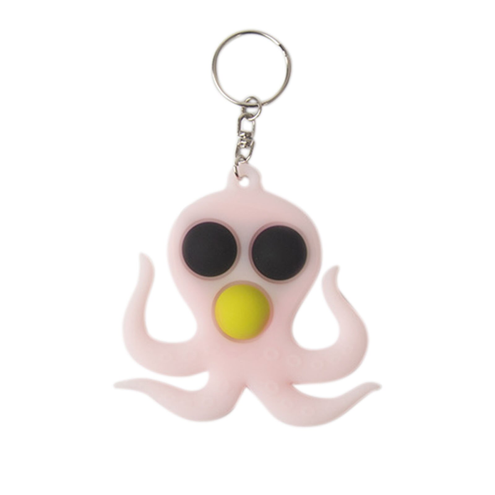 Decompressie Speelgoed Silicagel Decompressie Speelgoed Decompressie Omzet Sleutelhanger Антистресс Игрушки: YELLOW