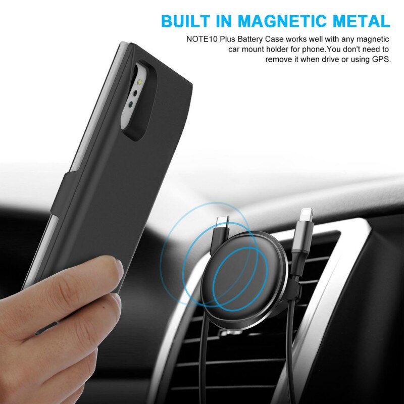 Caso Carregador de Bateria Para Samsung Nota 10 Leioua Viagem Portátil Banco do Poder De Carregamento Da Tampa Do Caso 7000mAh Para Samsung Nota 10 Pro