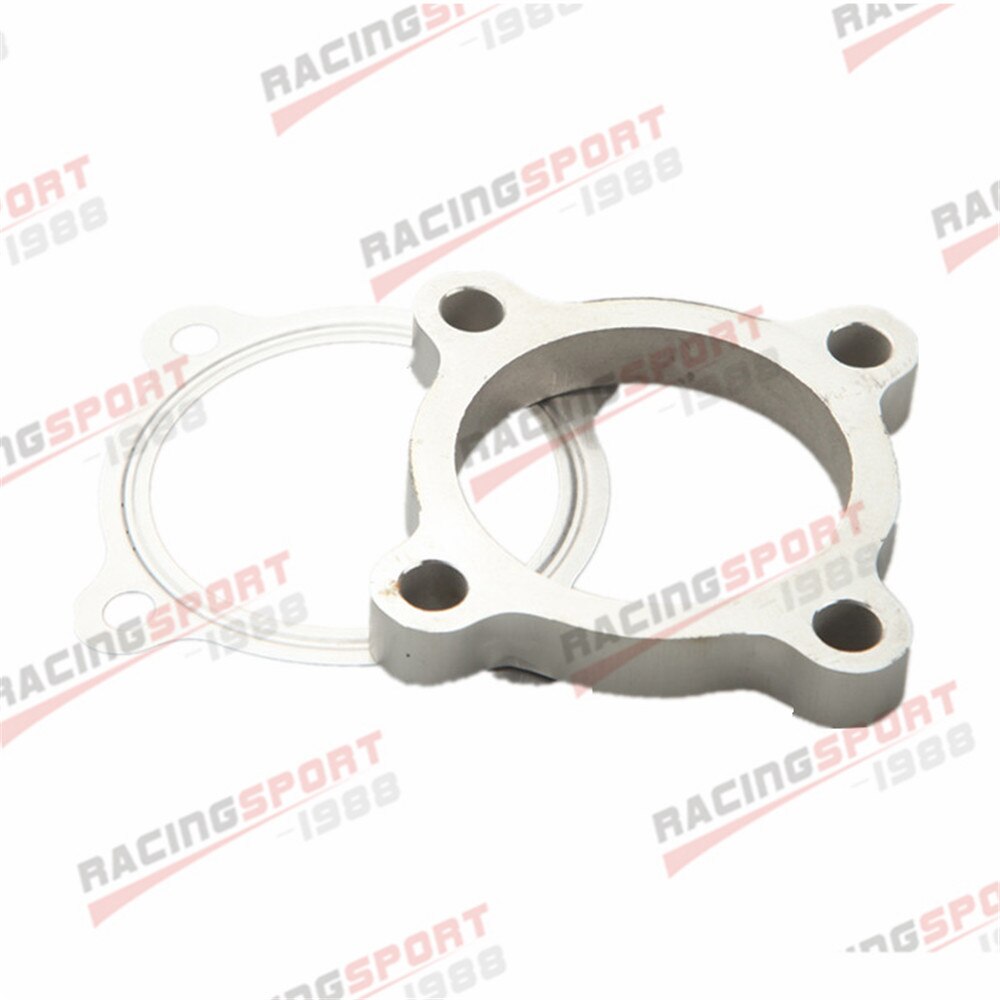 thumbnail image 2 of Universal 304 Stainless Steel 3" 4-Bolt Turbo Exhaust Downpipe Flange With Gasket – T4, GT35, T3/60-1 2 of 6