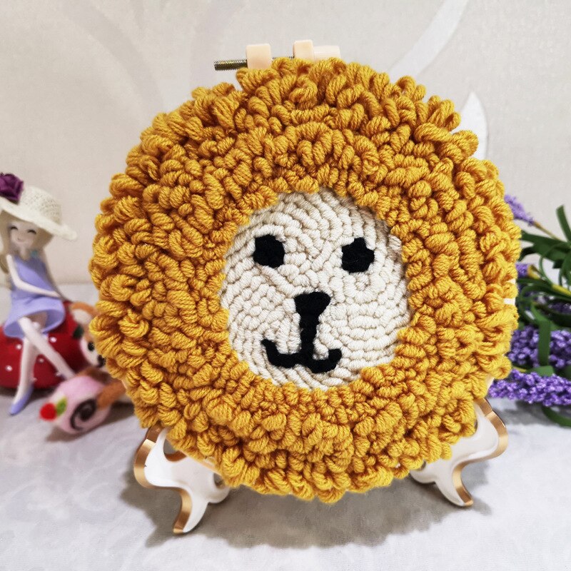 Fil de laine brodé à la main, matériel de bricolage, tricot, motif de dessin animé, créativité, couture faite à la main pour enfants, 1 pièce: 10