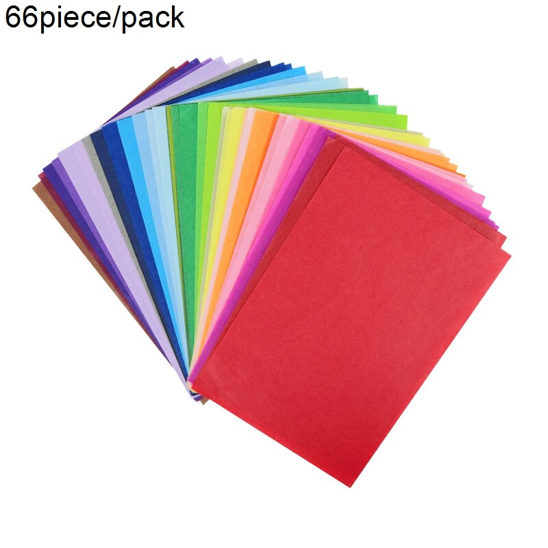 66/100pcs 14*21cm A5 Tissue Paper Fruit Flower Packaging Bookmark Handmade Papers Copying Drawing Sheet DIY Scrapbook Craft: B03-66pcs