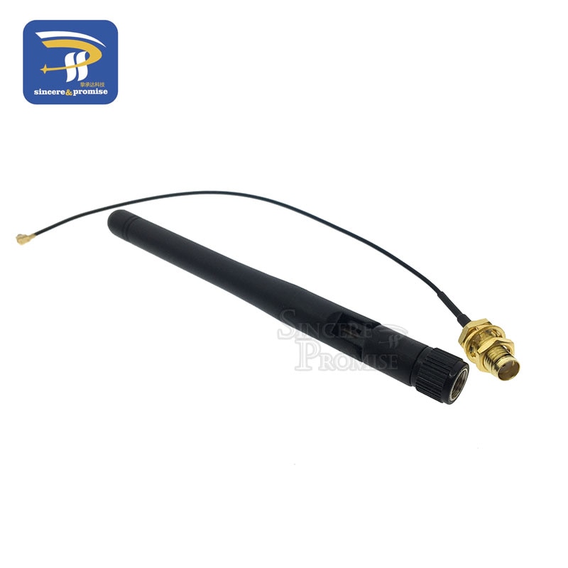 2.4GHz 3dBi WiFi 2.4g Antenna Aerial RP-SMA Male wireless router+ 17cm PCI U.FL IPX to RP SMA Male Pigtail Cable ESP8266 ESP32
