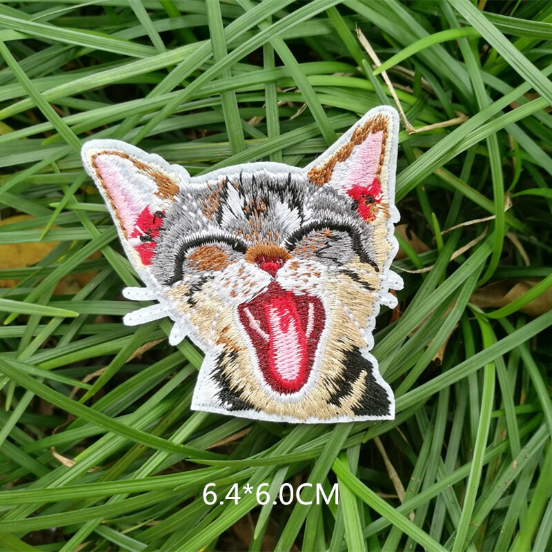 -Melt Kat Kleding Sticker Accessoires Tassen Hoeden Decoratie Gat Patchen En Decals Borduren Patch: 9