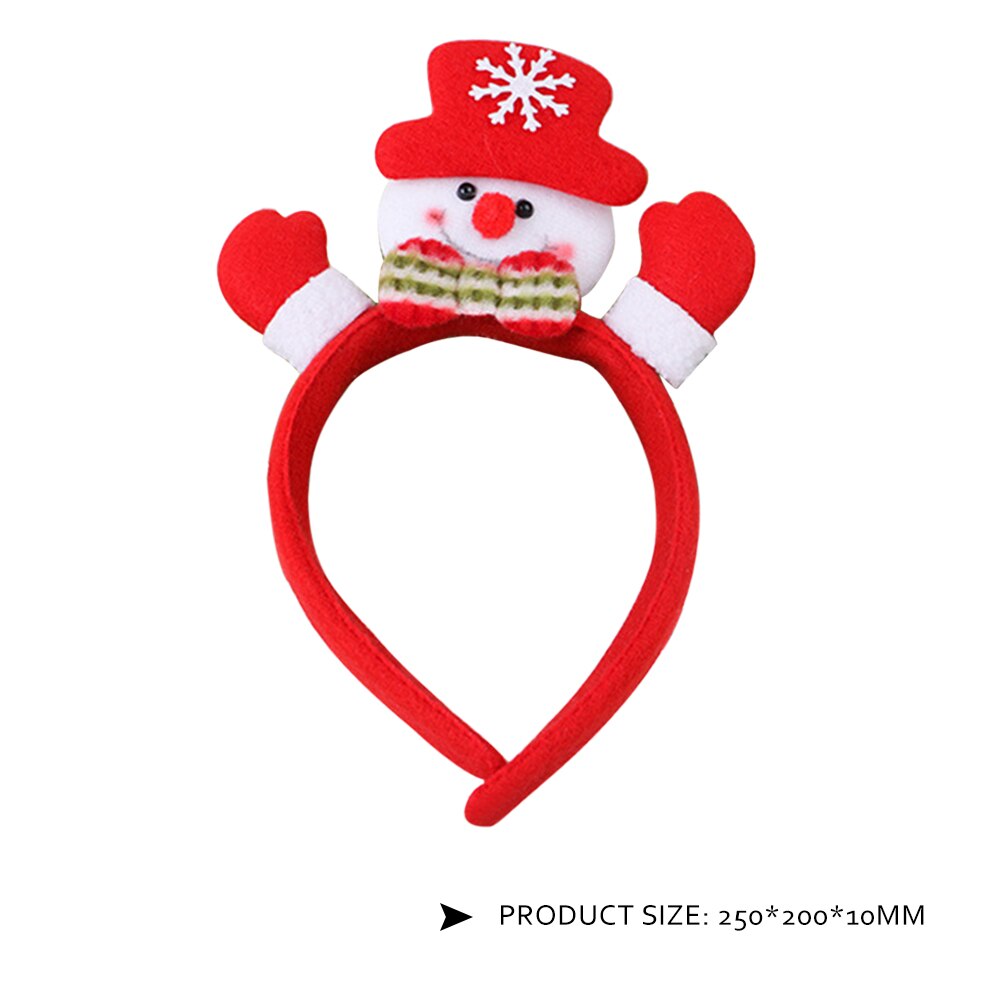 LED Flashing Christmas Hair Band Headband Glowing Xmas Hair Band Headwear Head Buckle Decoration Party Decoration: A