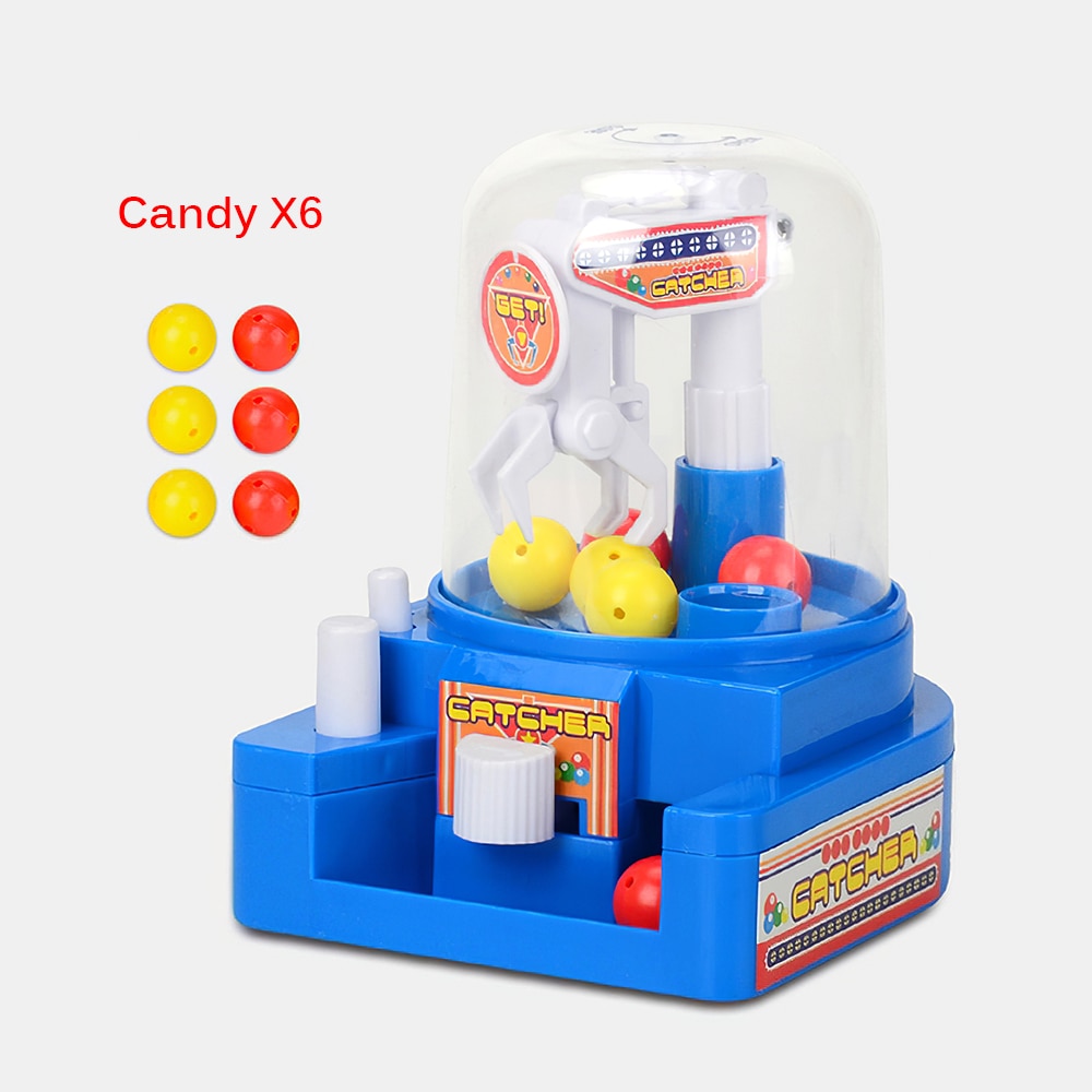 Máquina de garra para niños, juguete portátil para jugar, Mini máquina expendedora de bolas, juguete interactivo de , para niños