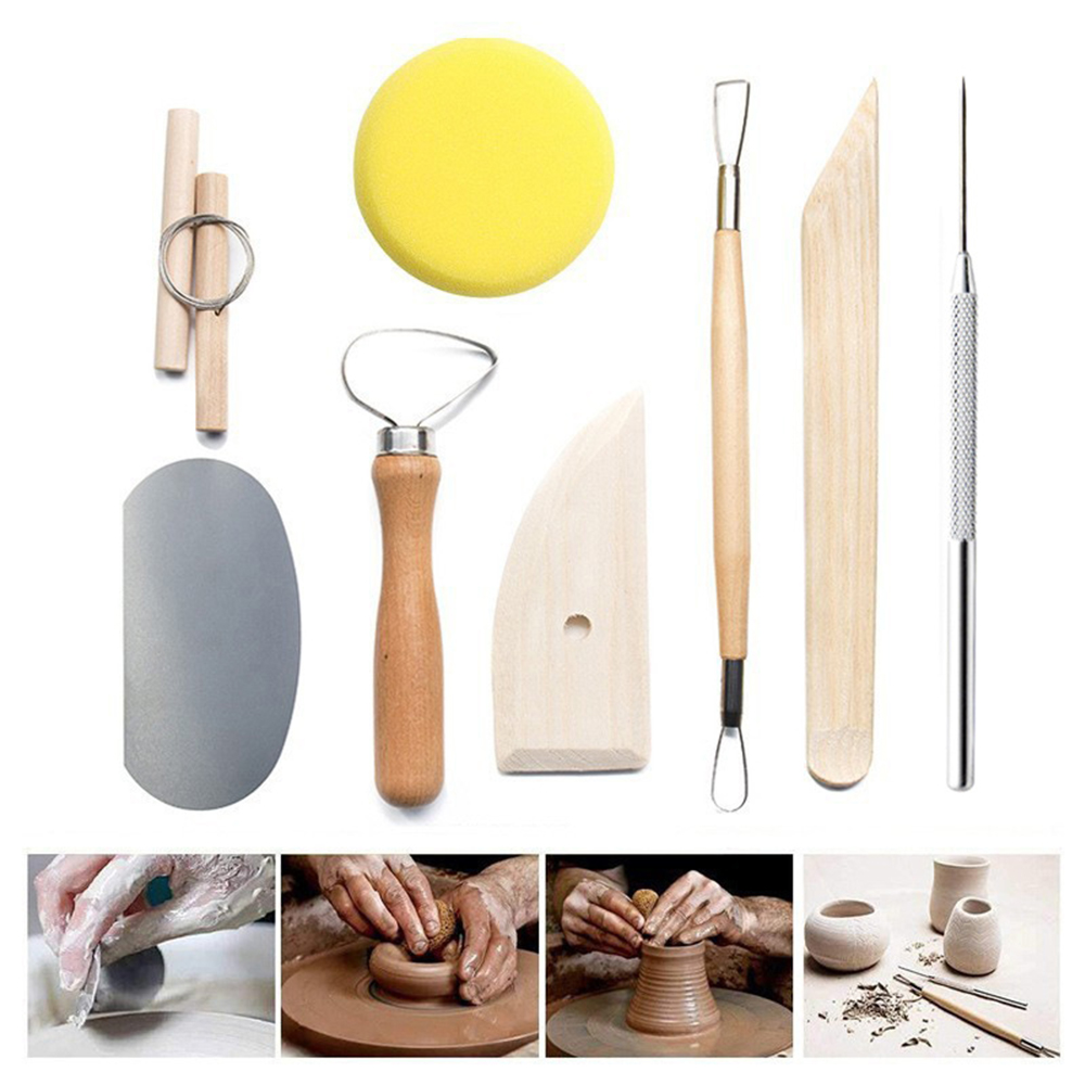 31Pcs Polymer Clay Tools Modeling Clay Sculpting Tools Set Rock Painting Kit for Clay Sculpture Pottery Stylus Dotting Tool