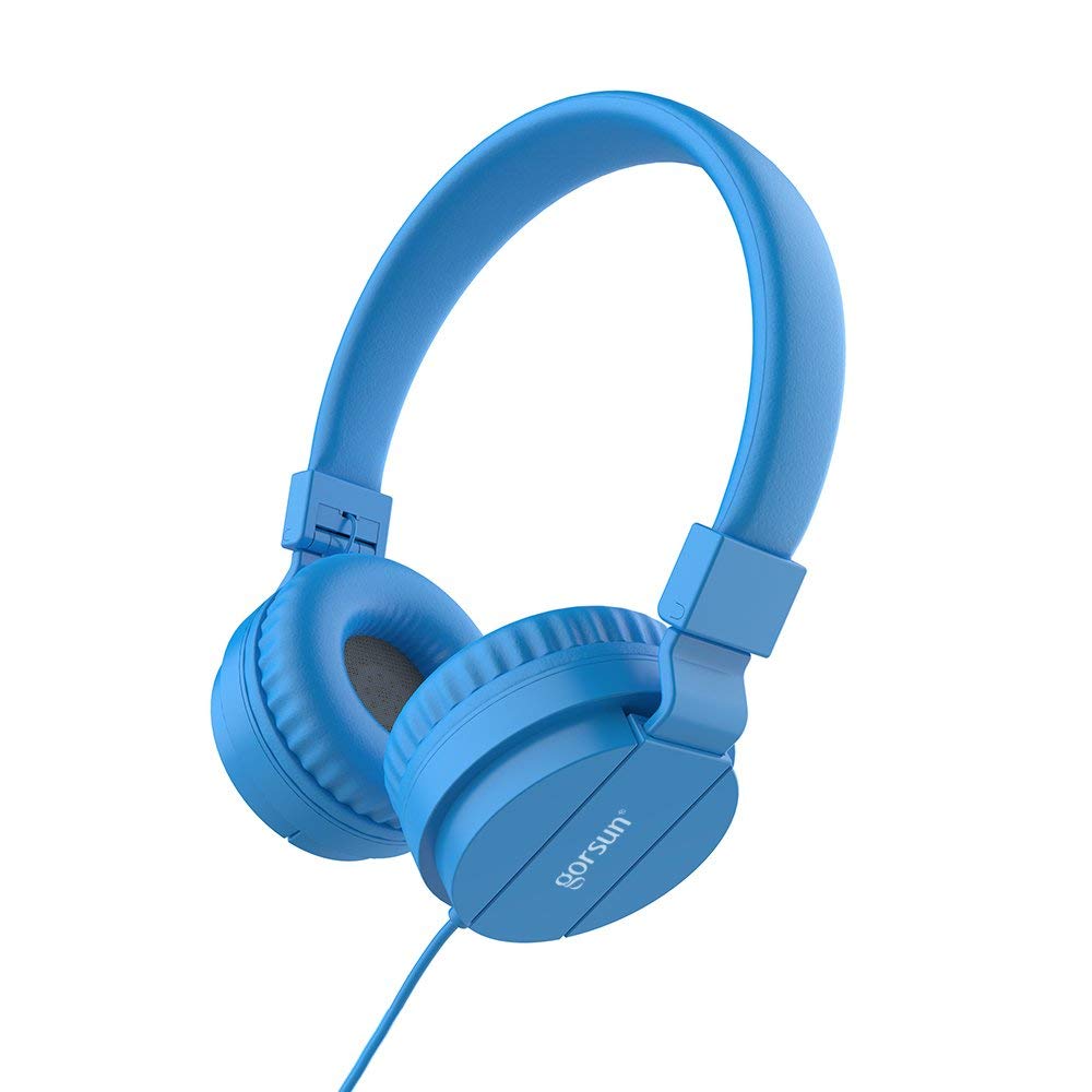 Cute Headband Stereo Headphones Microphone Portable Wired Headset for Kids Girls Mobile Phone iPhone Samsung Pink