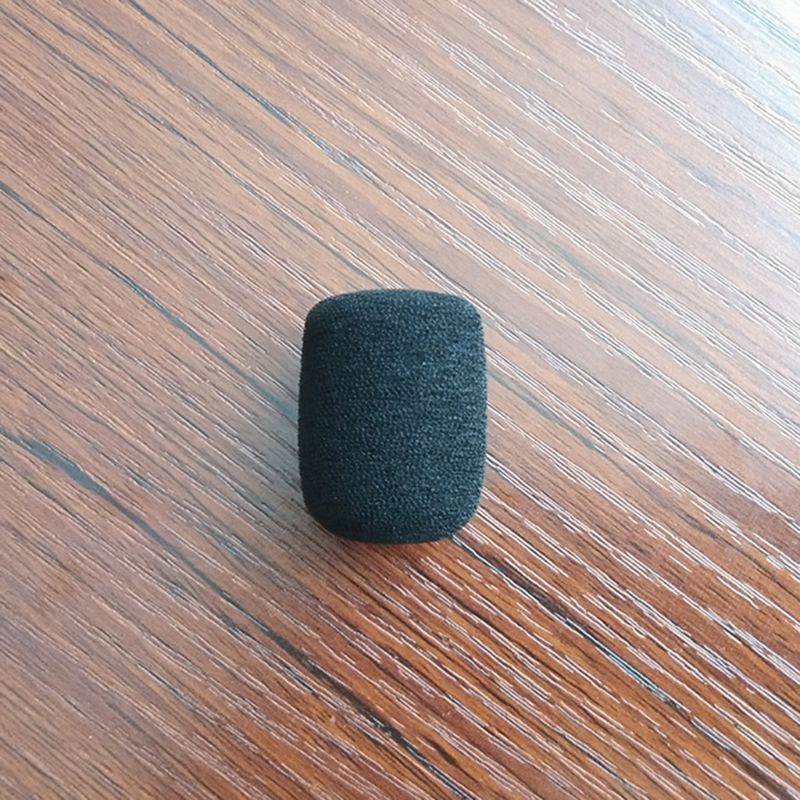 5PCS Black Microphone Headset Foam Sponge Windscreen Mic Cover