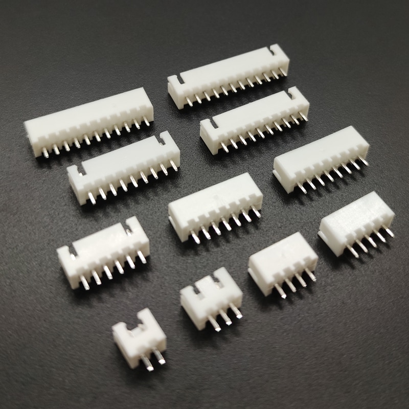40 pièces XH2.54 2.54mm prise connecteur broche en-tête broche droite 2p-12p total 11 types