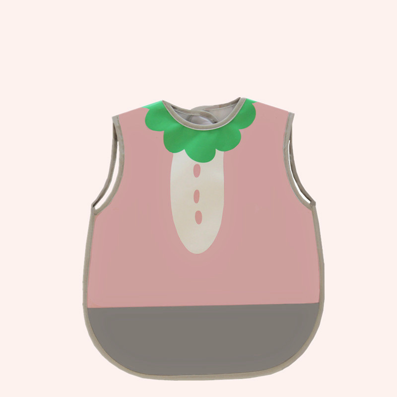 Baby Waterproof Cartoon Bibs EVA Sleeveless Feeding Bibs for Baby Infant Boy Girl Portable Adjustable Feeding Accessories: D