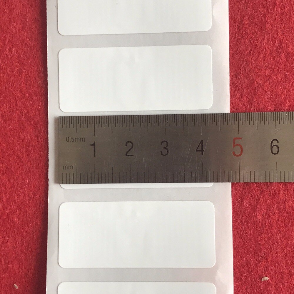 Impinj MR6 puce PP papier synthétique autocollants AR61F UHF RFID étiquettes électroniques 43*18mm