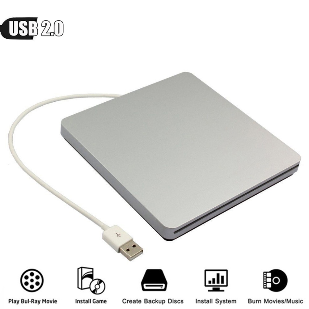 Voor Apple Mac Book Pro Macpro Macbookpro Computer Usb 2.0 8X Dvd-speler DVD-ROM Combo 24X CD-R Brander Externe Slim drive