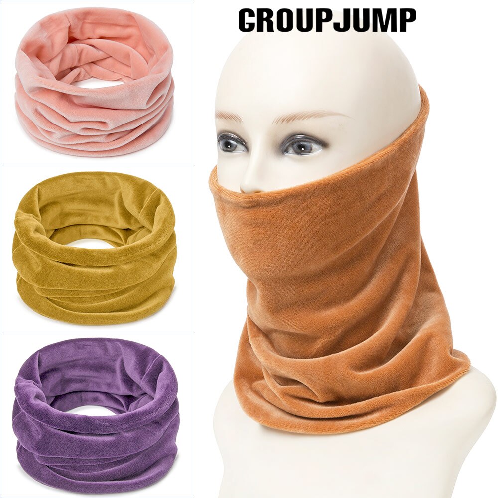 Gruppe hoppe kvinders efterår vinter tørklæde afslappet ring strikket ring tørklæde til mænd ensfarvet blød hals tørklæde halstørklæde