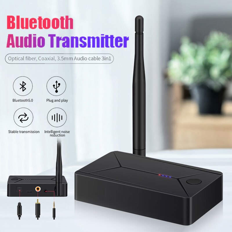 Bluetooth Adapter Coaxiale Optische Vezel Bluetooth Adapter Aux Stereo Hifi Draadloze Bluetooth 5.0 Audio Zender Voor Tv Pc