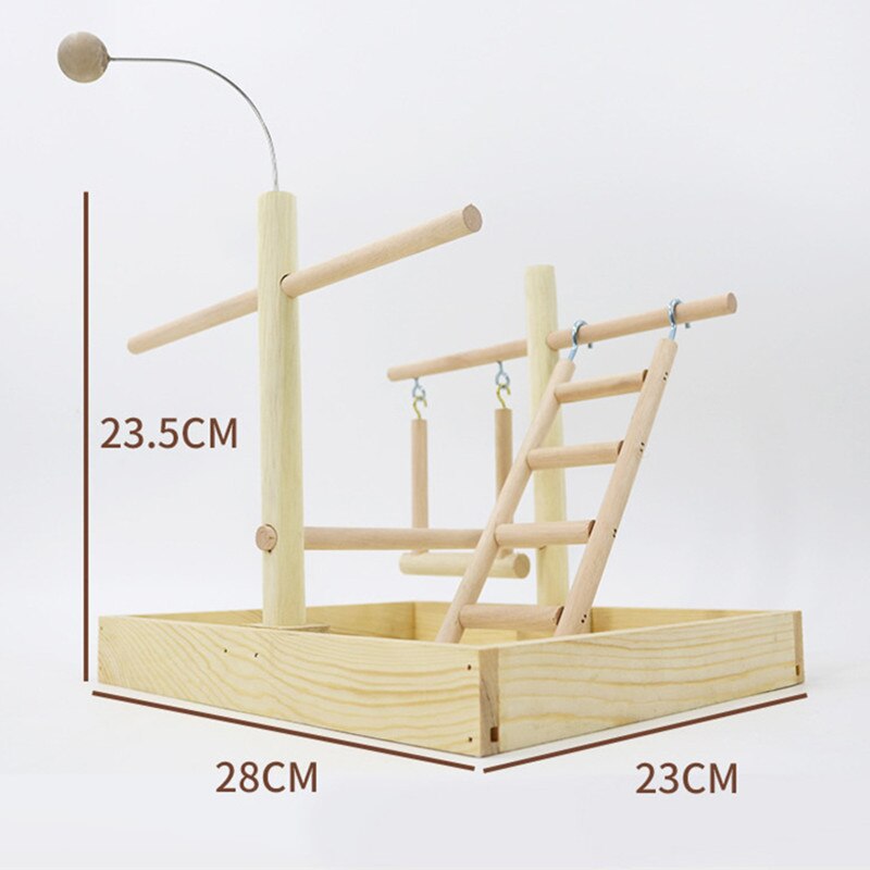 Support pour perchoir à oiseaux, jouets pour perroquets, exercice, mangeoire, Center d&#39;activité pour les oiseaux, perroquet, Conure, Cockatiel: W149
