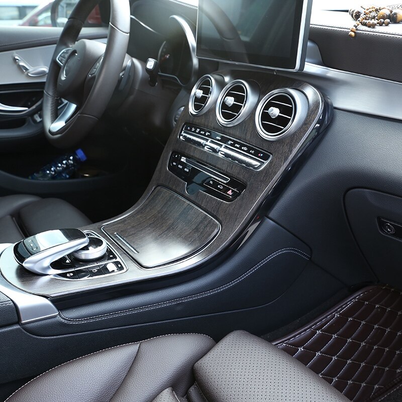 Car ABS Center Console Panel Decoration Cover Trim for Mercedes Benz C Class W205 GLC X253