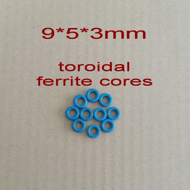 10Pcs Blue Ringkern Kernen 9*5*3Mm Anti-Interferentie Mnzn Core Voor Ringkerntransformator Ferriet magnetische Ring Voor Inductor Spoelen