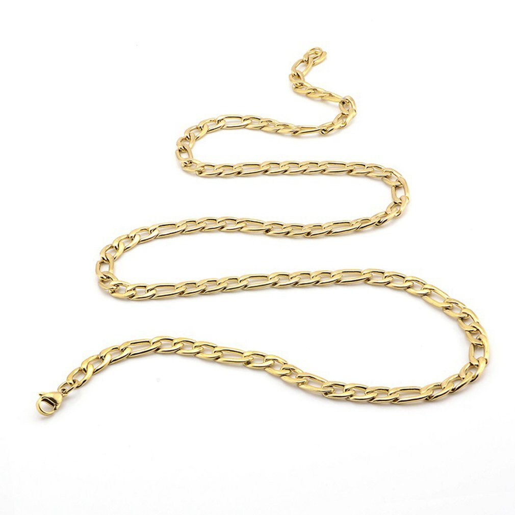 Ketting Heren Rvs Lange Ketting Vrouwen Beste Vrienden Hip Hop Zwarte Ketting Kettingen Figaro Hals Kettingen Sieraden