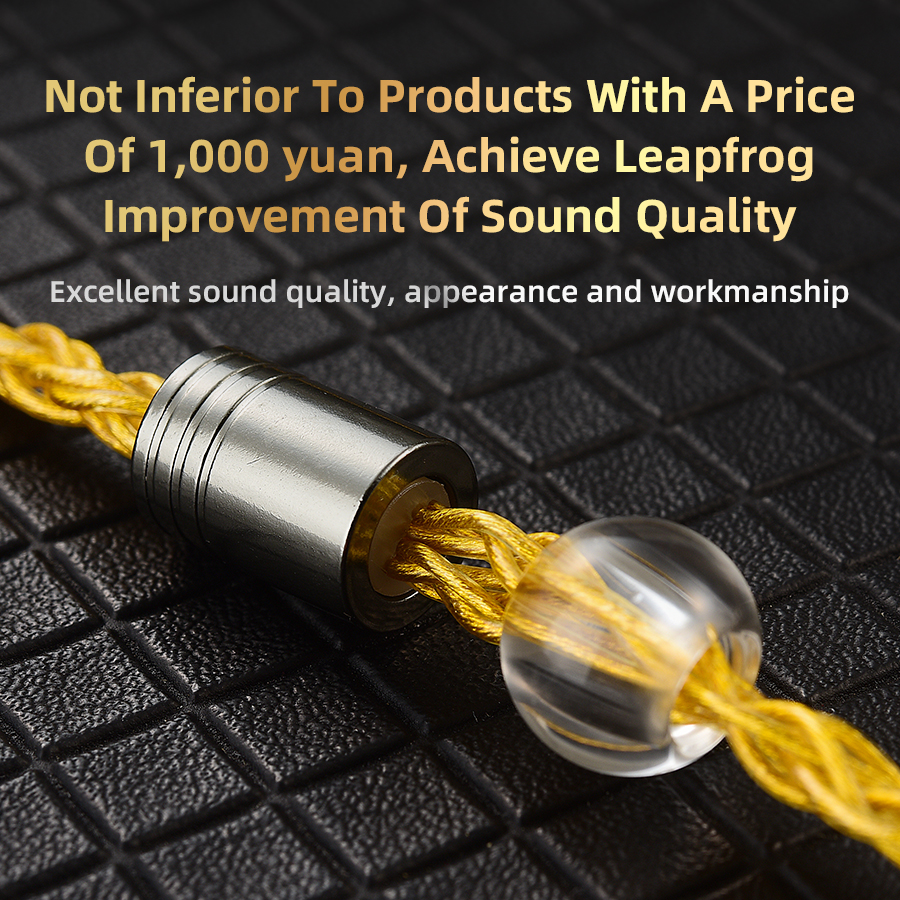 Original QKZ T1 200 Core TC plateado Hifi auricular Cable de actualización MMCX/2Pin conector uso para QKZ ZXN ZXT VK4 ZX2 ZAX2