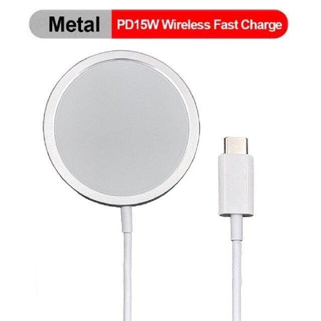 Caricabatterie per telefono Wireless magnetico CASEIER 15W per iPhone 12 Pro Max Mini Magsafing carica di ricarica rapida Wireless magnetica sicura: Wireless Charger