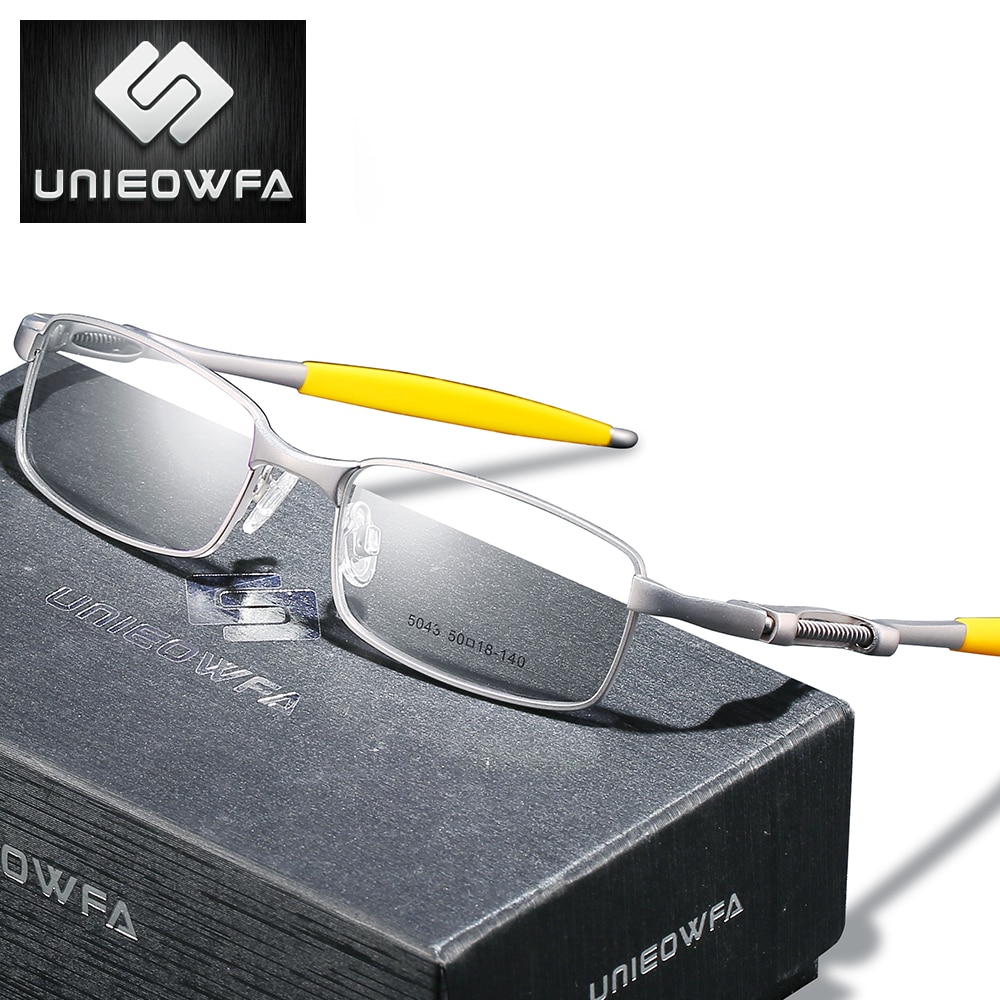 Sport Steampunk Optical Eyeglasses Frame Men Alloy Prescription Glasses Frame Men Myopia Clear Transparent Full Frame Eyewear