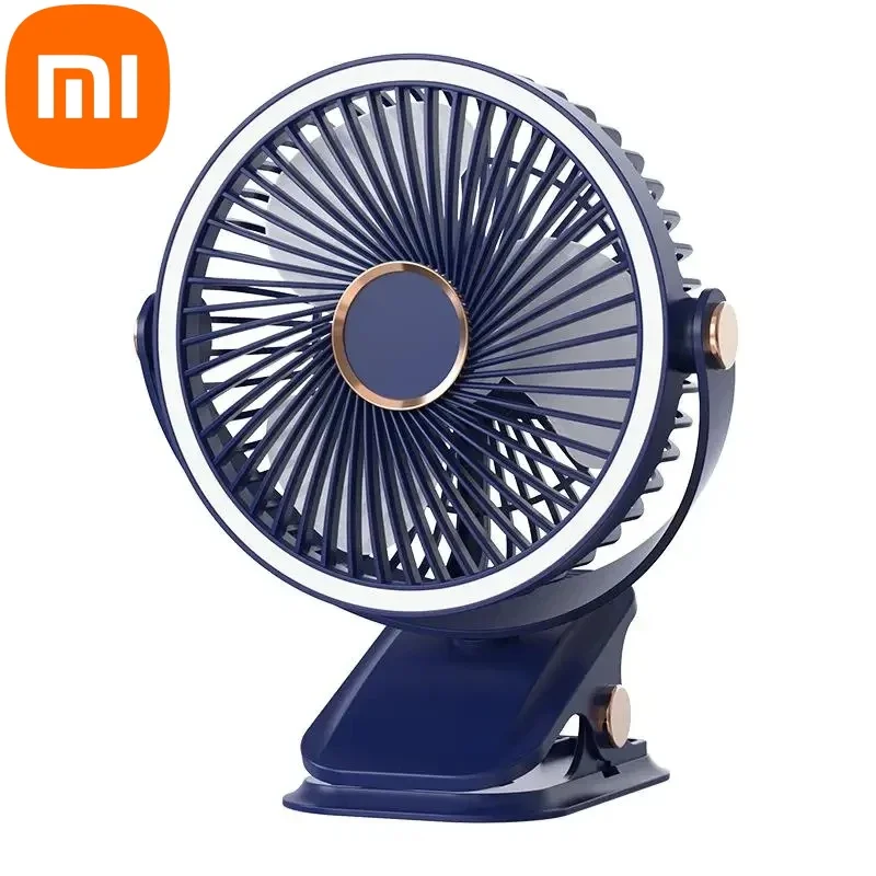 Xiaomi 8000Mah Clip-On Ventilator 3 Speed Stille Oplaadbare Desktop Draagbare Luchtcirculatieventilator Draadloze Ventilator Met Led-Licht Kamperen Thuis: YELLOW