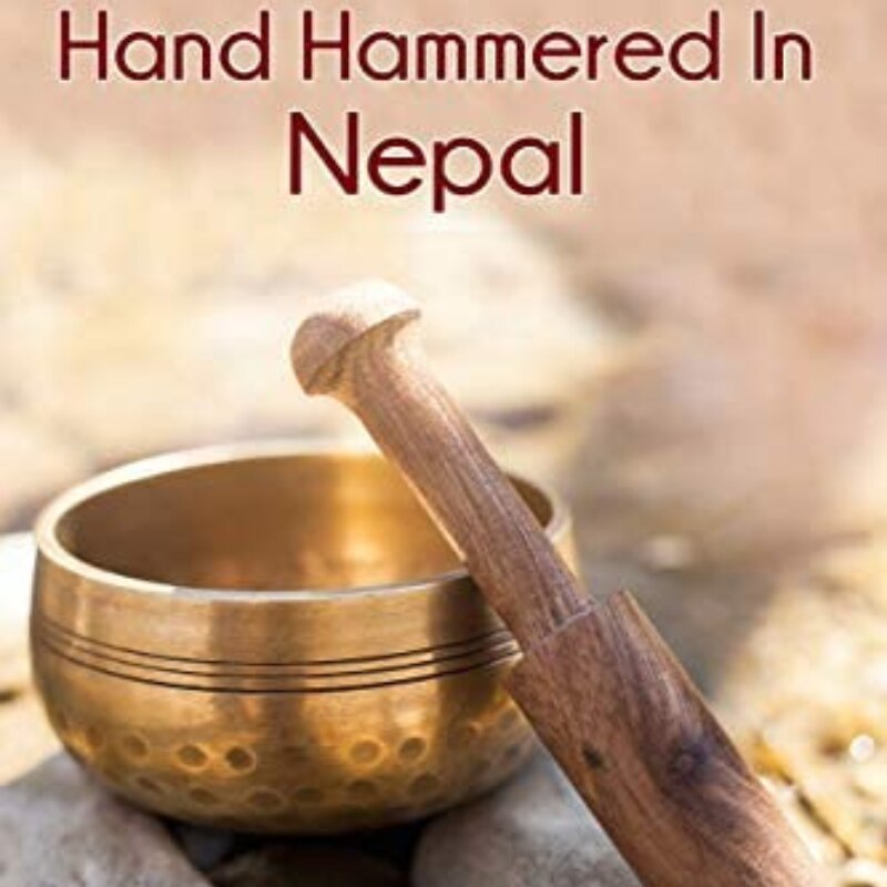 Tibetan Singing Bowl Se,Meditation Sound Bowl Handcrafted in Nepal for Healing and Mindfulness