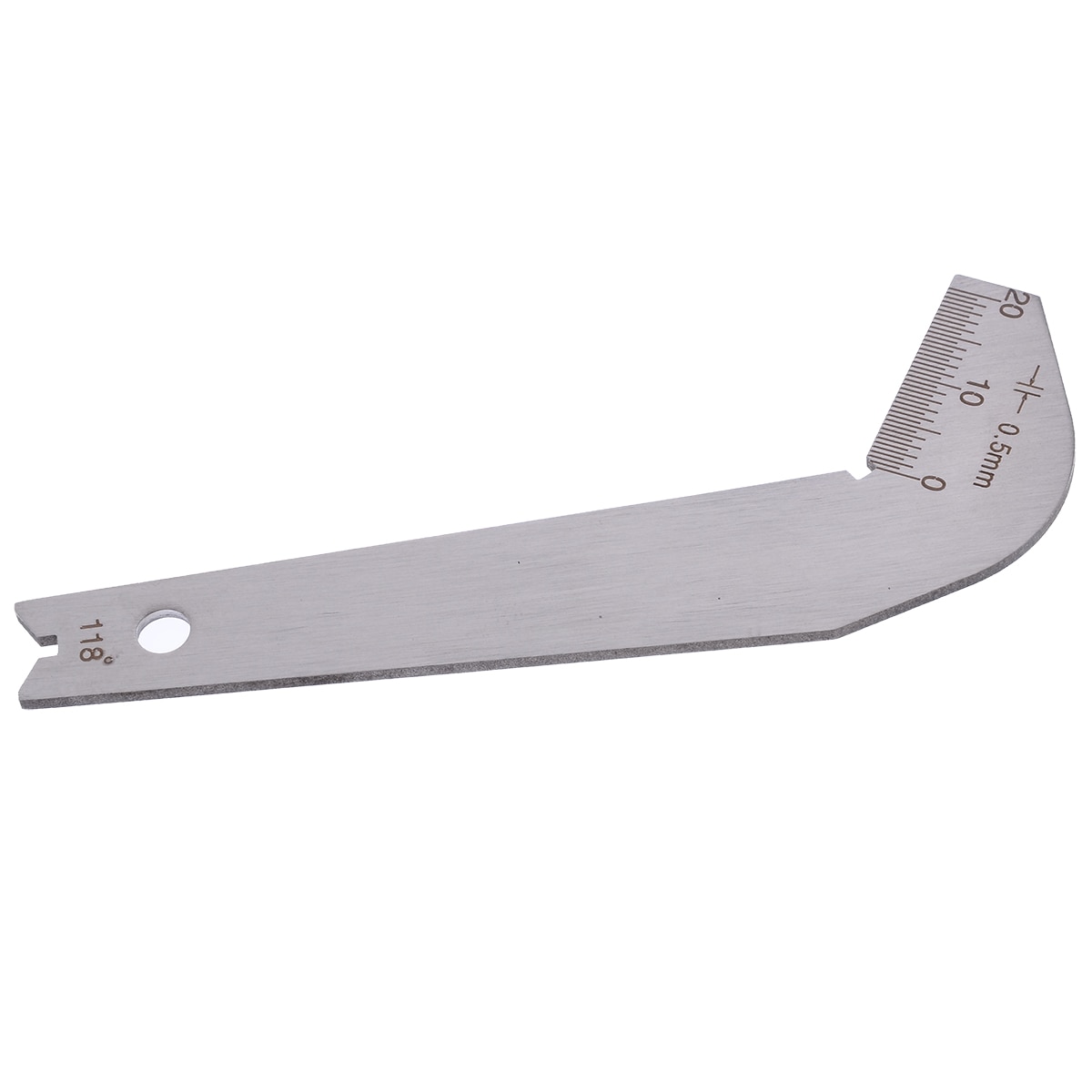 Neue Edelstahl Bohrer Winkel Messgerät 87,5X34,5X1,3mm Winkel Messgerät Rand Abmessungen messen Schärfen Werkzeug