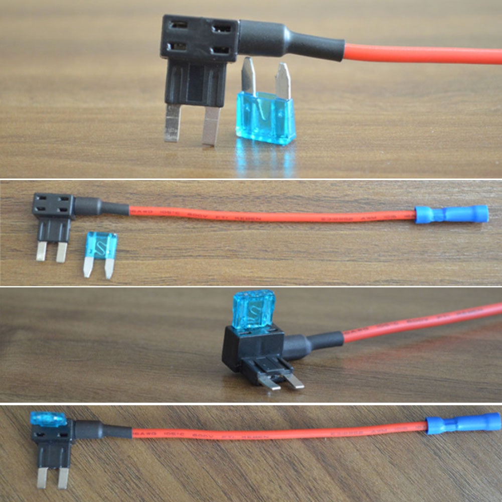 1Pcs Zekering Tap Adapter Mini Blade Zekering Houder Voor Auto Elektronische Apparaat Fit Voor Mini Stijl Houder Vervangen