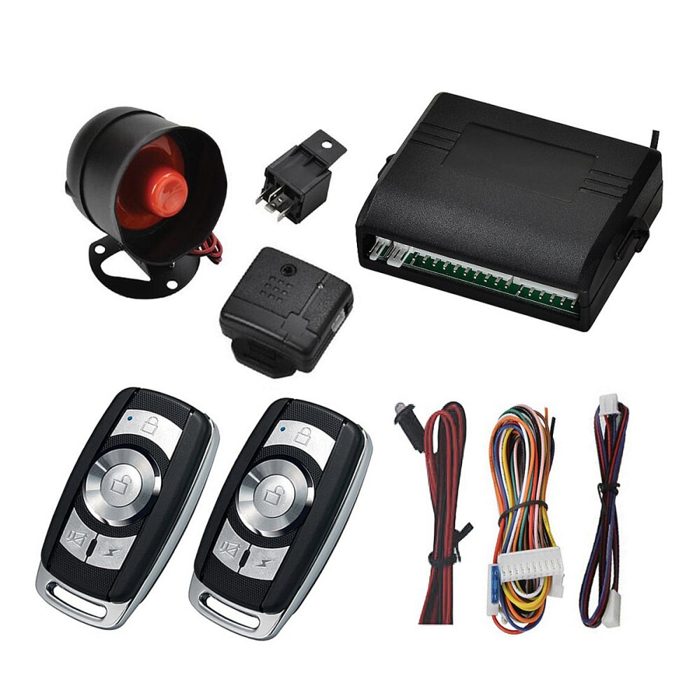 1 Set Van Auto Inbraak Alarm Systeem Auto Trillingen Alarm Anti Diefstal Afstandsbediening Beveiligingssysteem