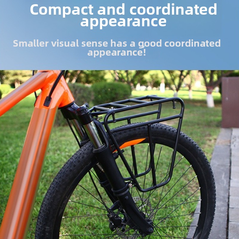 Road Bike Front Cargo Rack Bicycle Front Fork Luggage Bracket Adjustable MTBs Bike Side Mount Bag Stand for Cycling Accessories