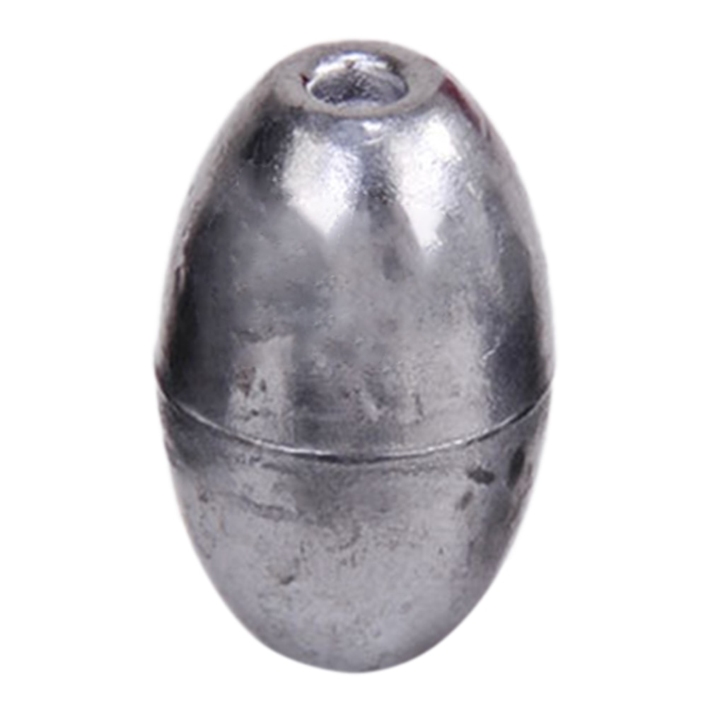 100 Uds. Pesca en forma de oliva plomo pesca aparejos plomo pesca plomo con forma de oliva Sinkers herramienta de aparejos de pesca 0,5g