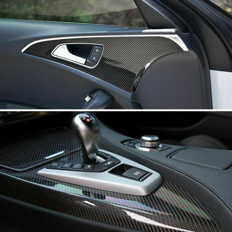 7D Glossy Carbon Fiber Vinyl Film Auto Wrap Stickers Waterdichte Auto Decal Papier