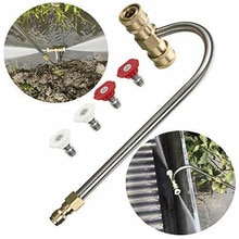 Pressure Washer Gutter Cleaner Kit Include Gutter Cleaner 4Pcs Nozzle Tip For Pressure Washer Clean Clogged Gutters