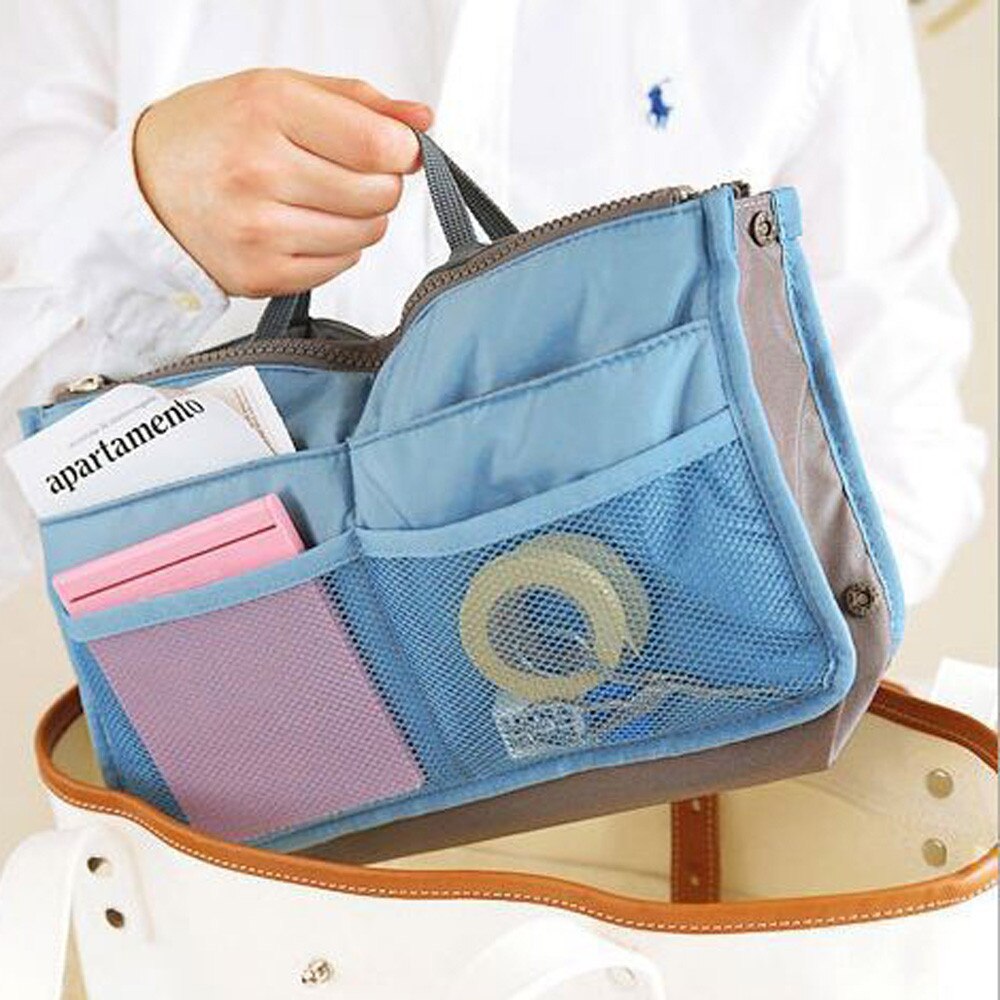 Portable Multi Function Dual Zipper Storage Bag Cosmetic Organizer Holder Outdoor Convenience Bags Sport Storage Bag