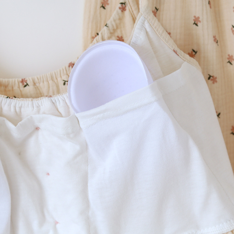 Japanese Summer Women's Pajama Set 100% Cotton Crepe Cloth Ladies Suspender+Shorts Two Piece Home Furnishing Set