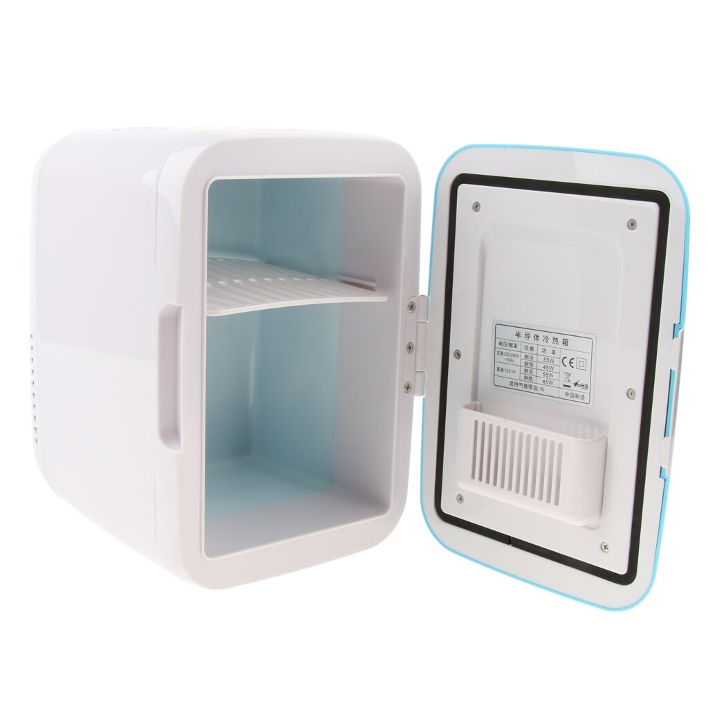 Neue 4L Tragbare Mini Kühlschrank Kühler Wärmer Elektrische Kühlschrank Blau