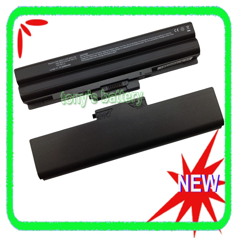 Nueva batería para Sony Vaio VGP-BPS13A/B VGP-BPS13B/Q VGP-BPS13A/Q VGP-BPS21 VGP-BPS21B VGN-SR45H VGN-CS negro VGN-FW
