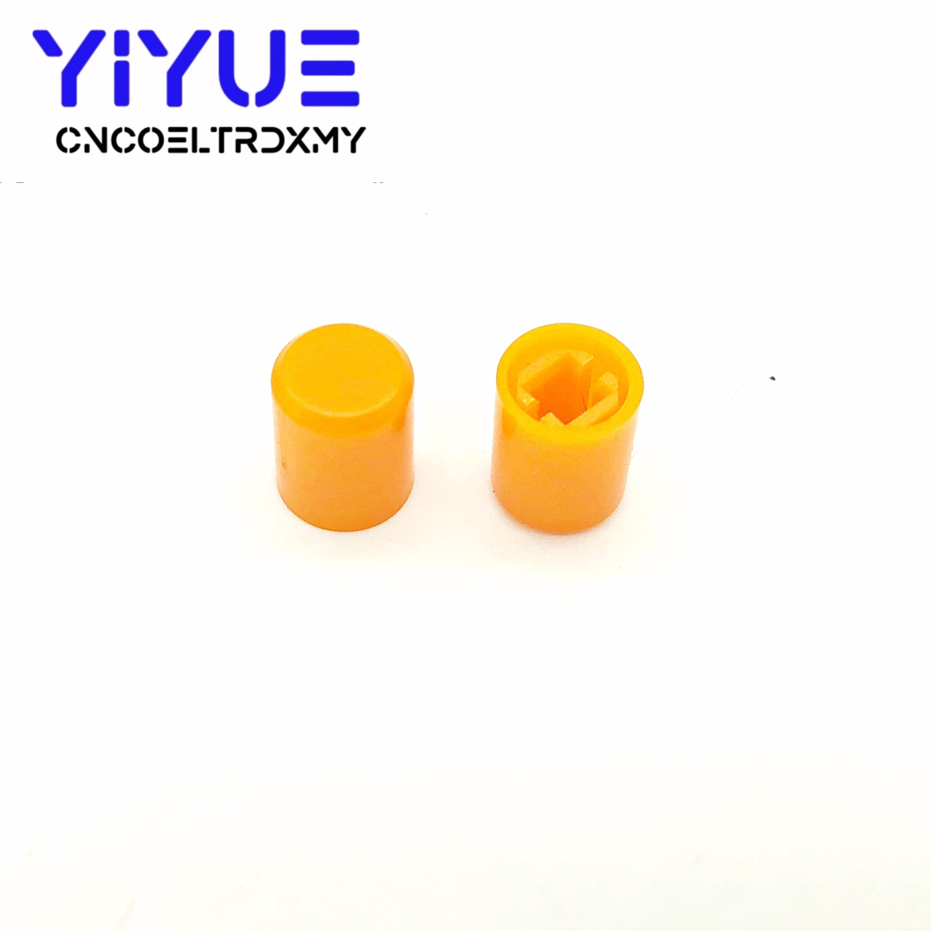 20Pcs Plastic Cap PS-22F03 Push Button Switch Lid Cover A03 A11 direct key switch cap for button switch high 10MM Orange Black: Orange