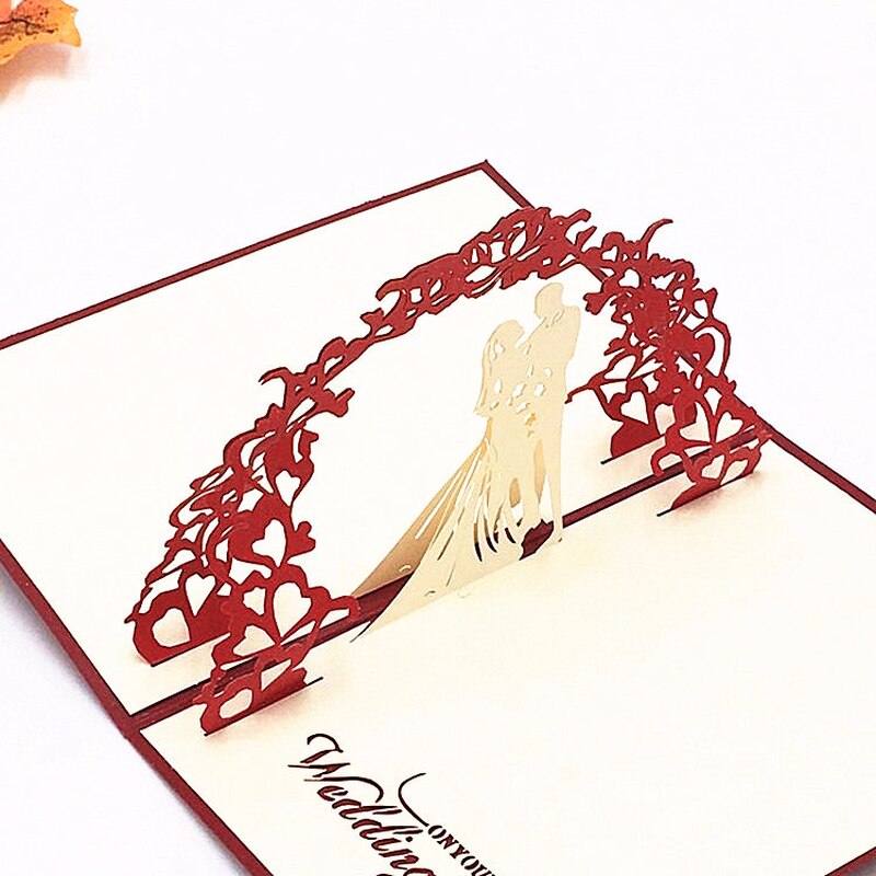 3D Pop hoch Gruß Karte Liebe Romantische Geburtstag Hochzeit Jahrestag Valentinstag Einladungen Grußkarten