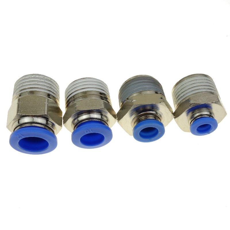 Pneumatische Push In Air Fitting Gerade Stecker Für Rohr OD 4 6 8 10 12mm X UNF 1/8 "1/4" 3/8 "1/2" NPT